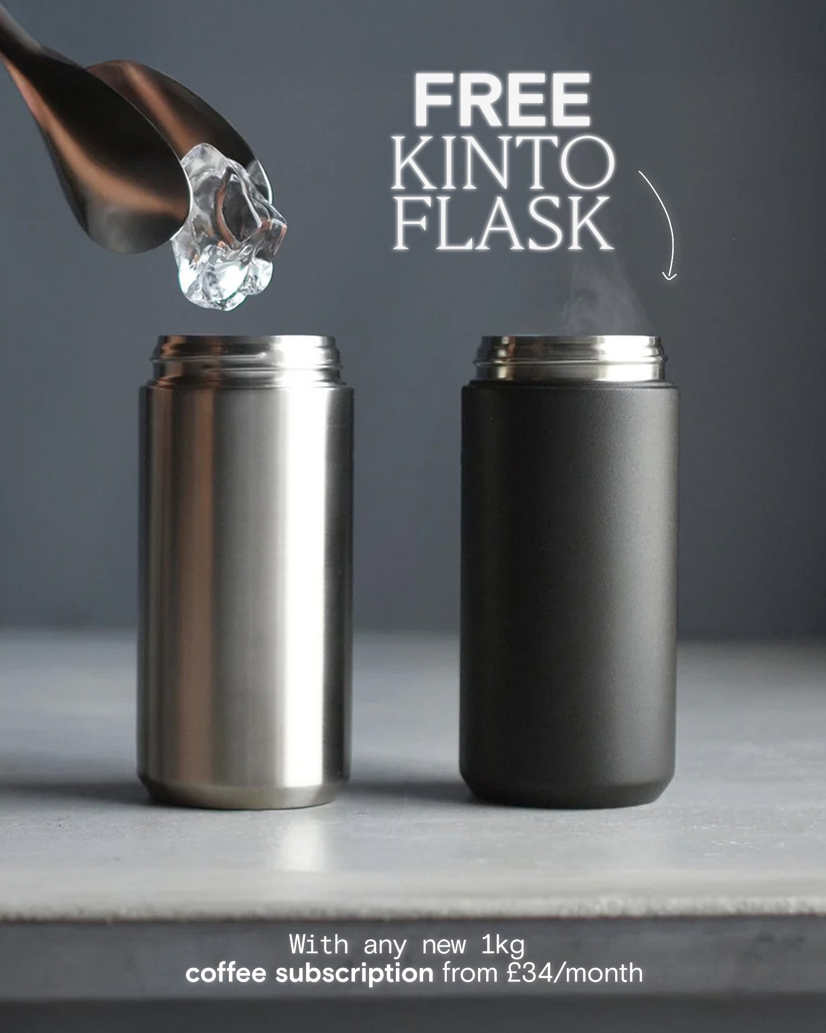 Cartwheel Coffee Roasters Facebook ad: Free Kinto Travel Tumbler