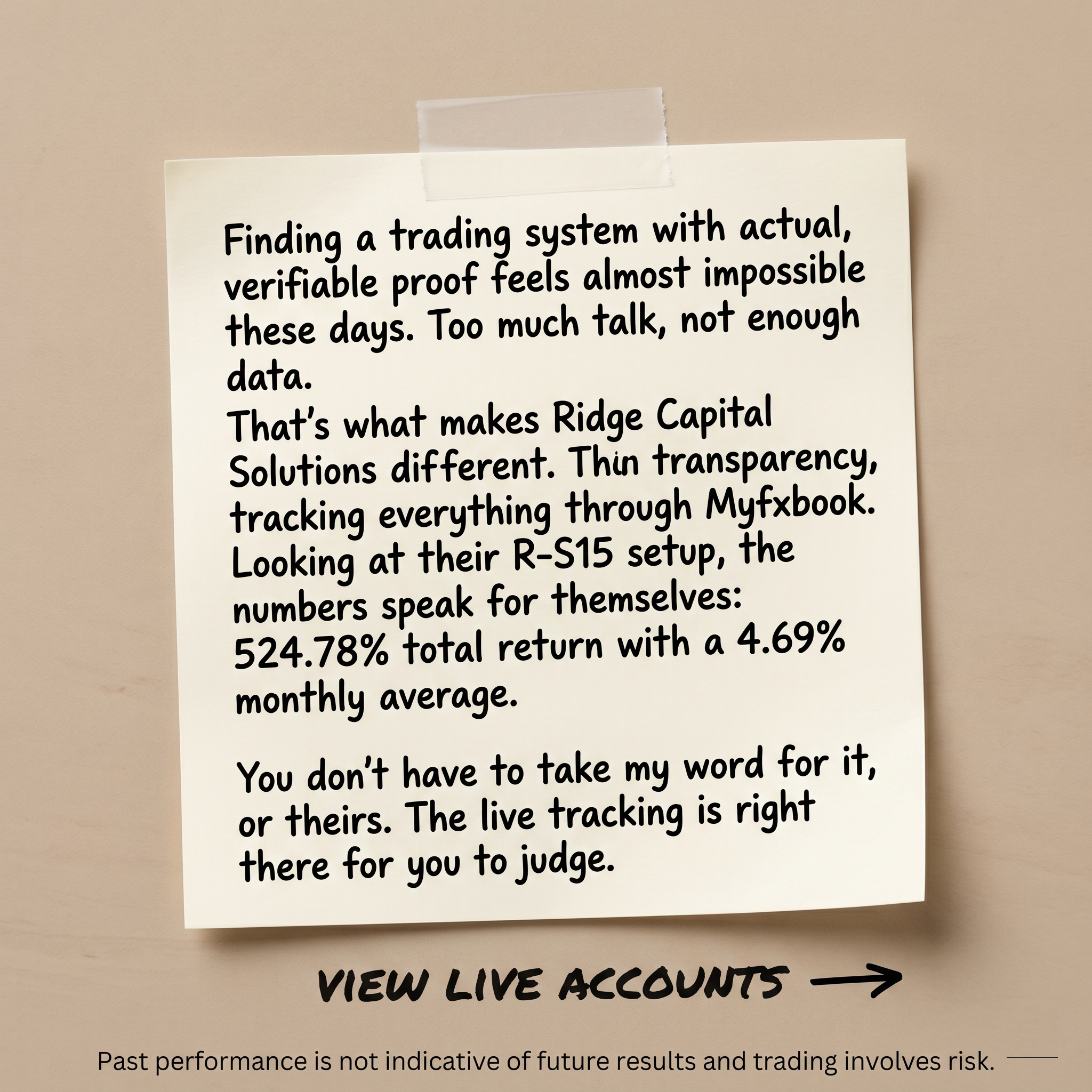 Ridge Capital Solutions Facebook ad