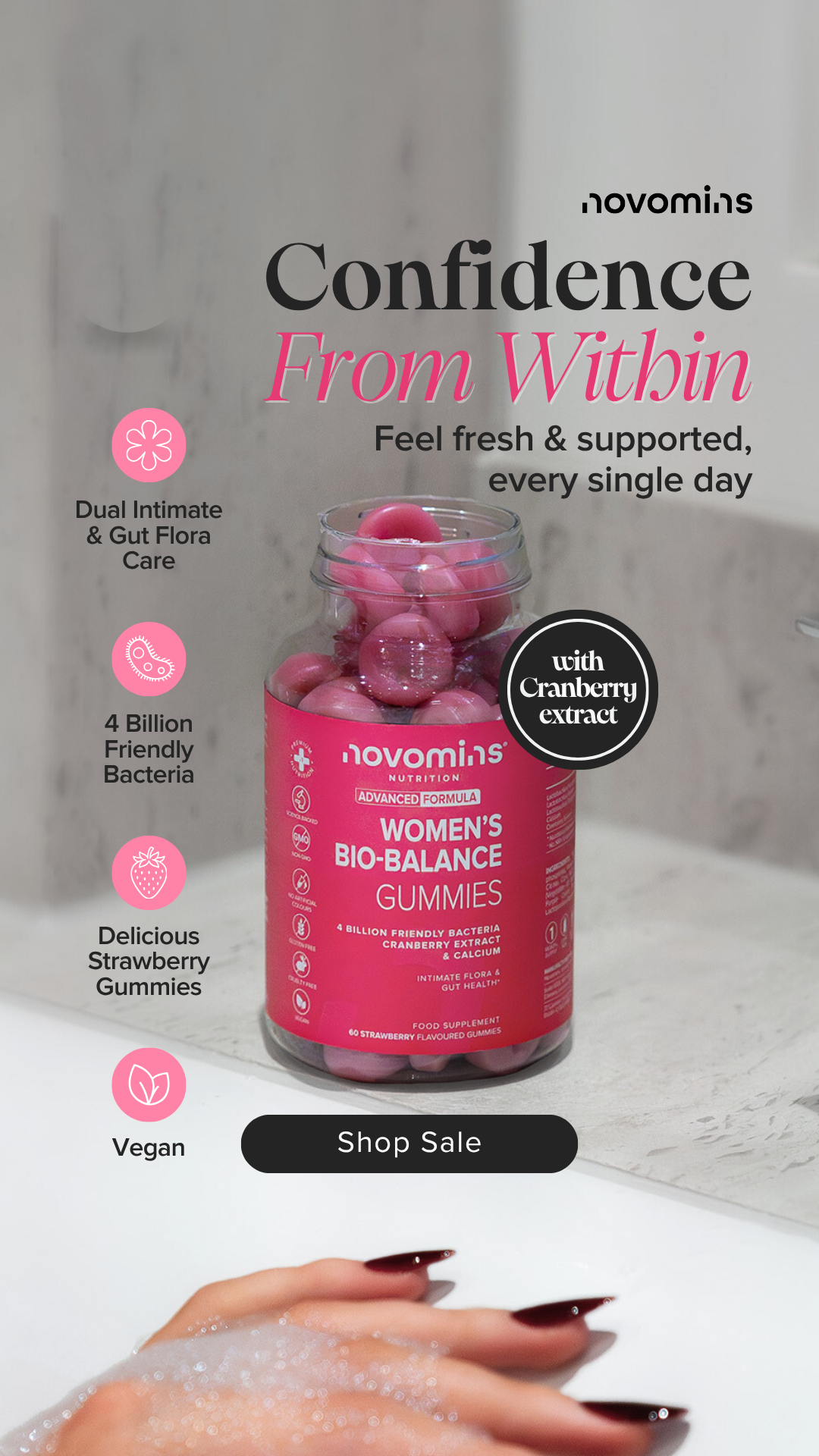 Novomins Nutrition Facebook ad