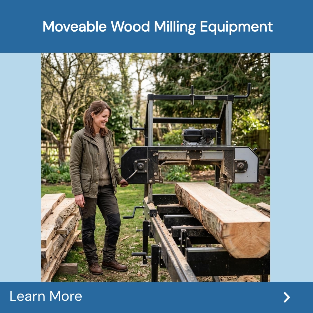 Thesearchhound Now Facebook ad: Moveable Wood Milling Equipment...
