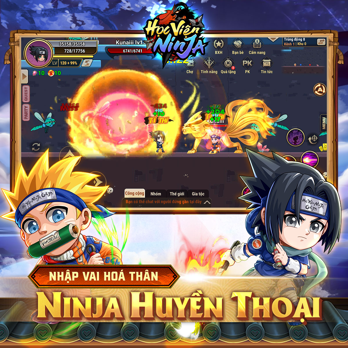 Học Viện Ninja G4M Facebook ad: Tham gia hành trình Nhẫn giả, nhập vai Ninja ngay