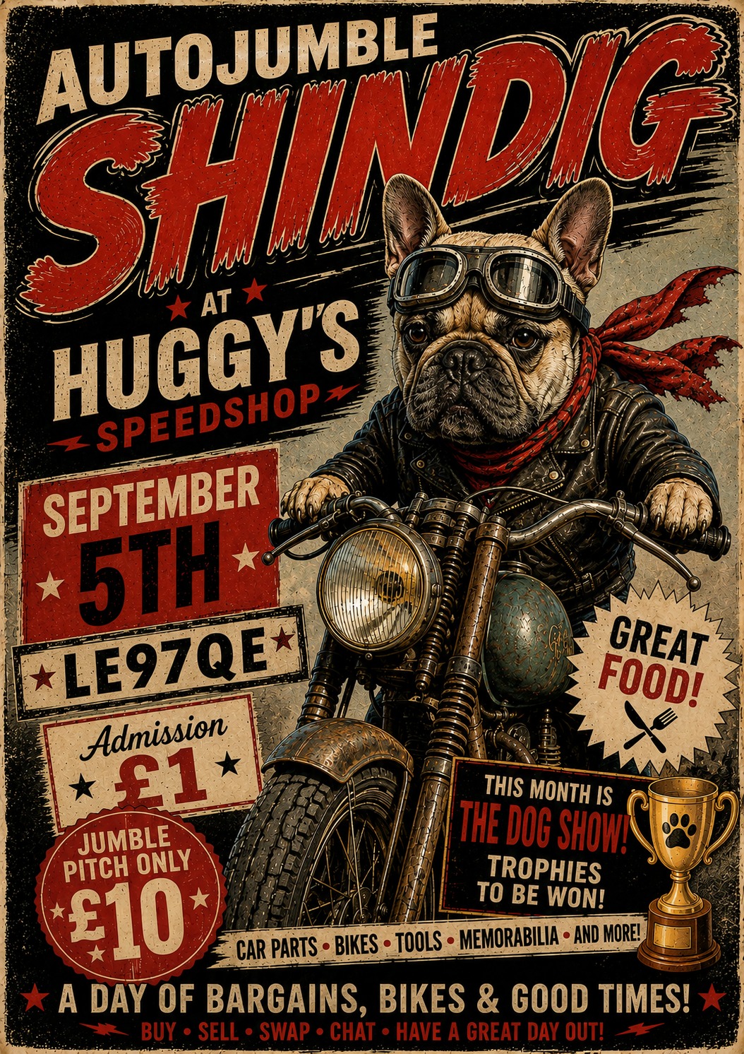 Huggys speedshop Facebook ad
