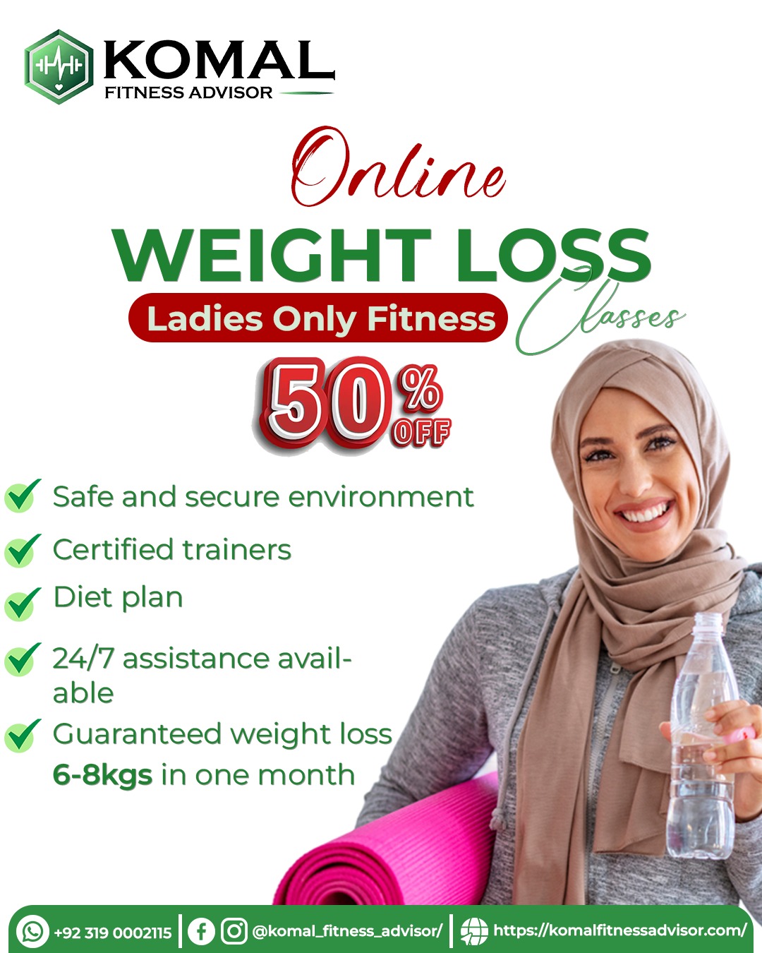 Komal Fitness Advisor Facebook ad