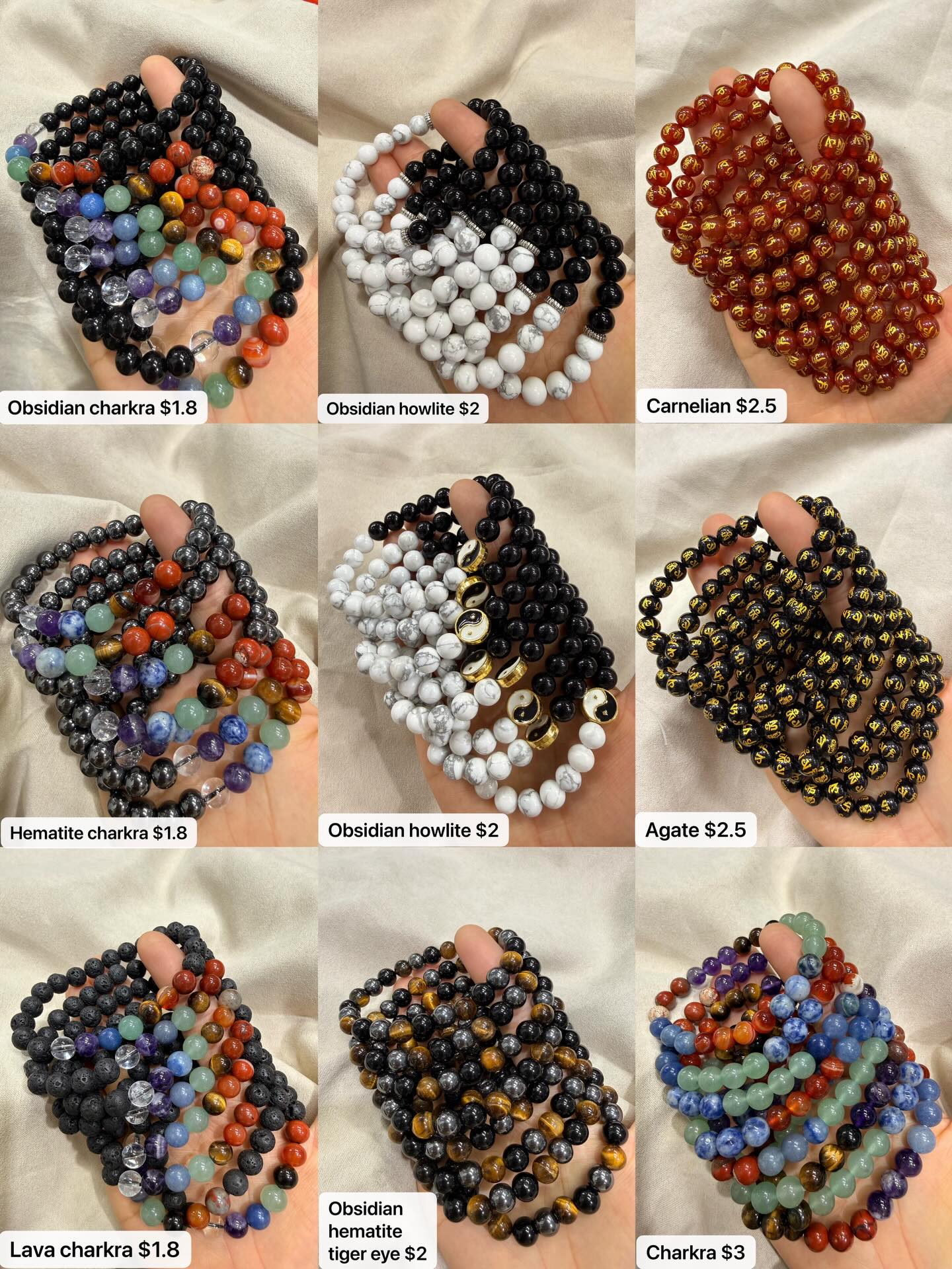 i_am_alansmith Facebook ad: Wow New 8 mm round bead bracelet list!