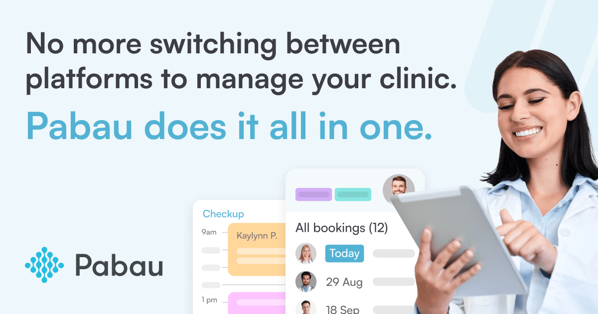 Pabau Clinic Software Facebook ad
