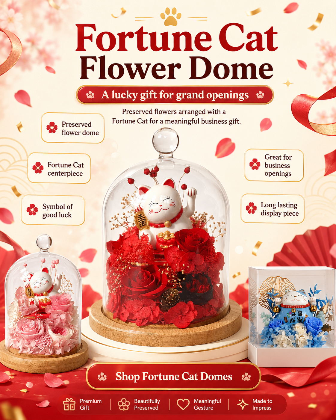 Ana Hanaアナの花 Facebook ad: Grand Opening? Make It Lucky.