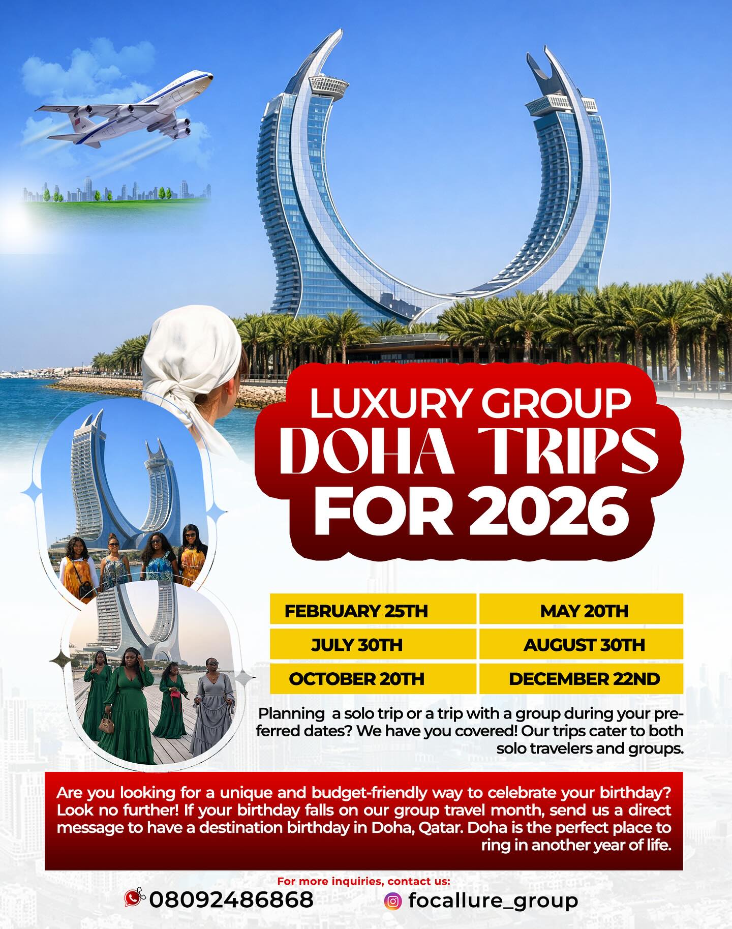 focallure_group Facebook ad: DID YOU MISS TRAVELING TO DOHA WITH US…