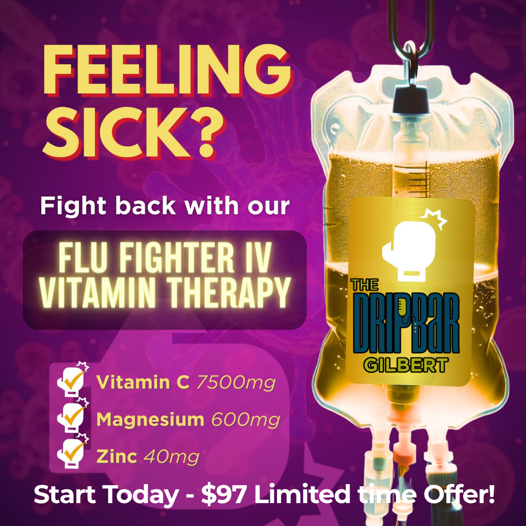 The DRIPBaR Gilbert Facebook ad: Feel Stronger, Clearer & More Energized