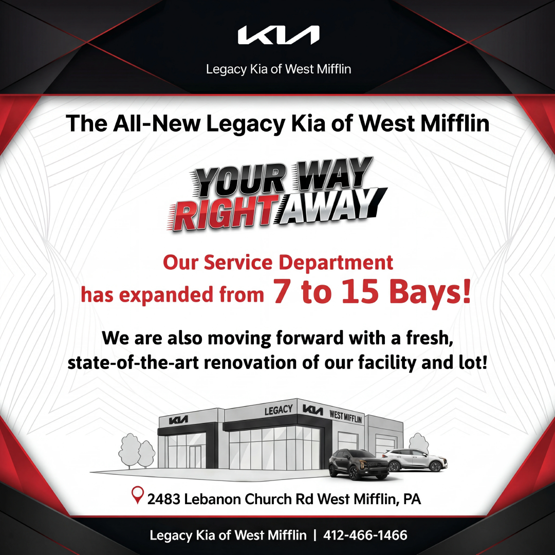 Legacy Kia of West Mifflin Facebook ad: The All-New Legacy Kia of West Mifflin