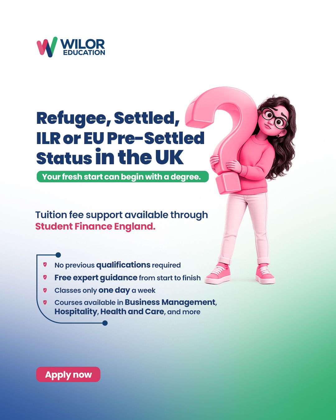 Wilor Education Facebook ad: 100% Free Support- No Hidden Charge