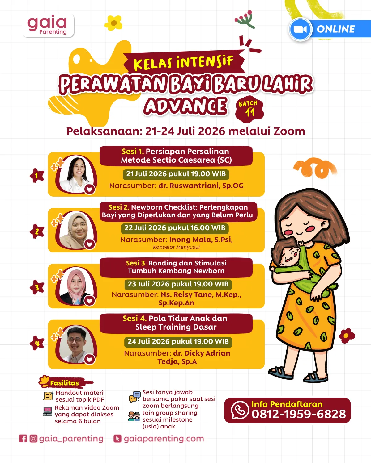Gaia Parenting Facebook ad: Daftar sekarang untuk dapatkan diskon 50%