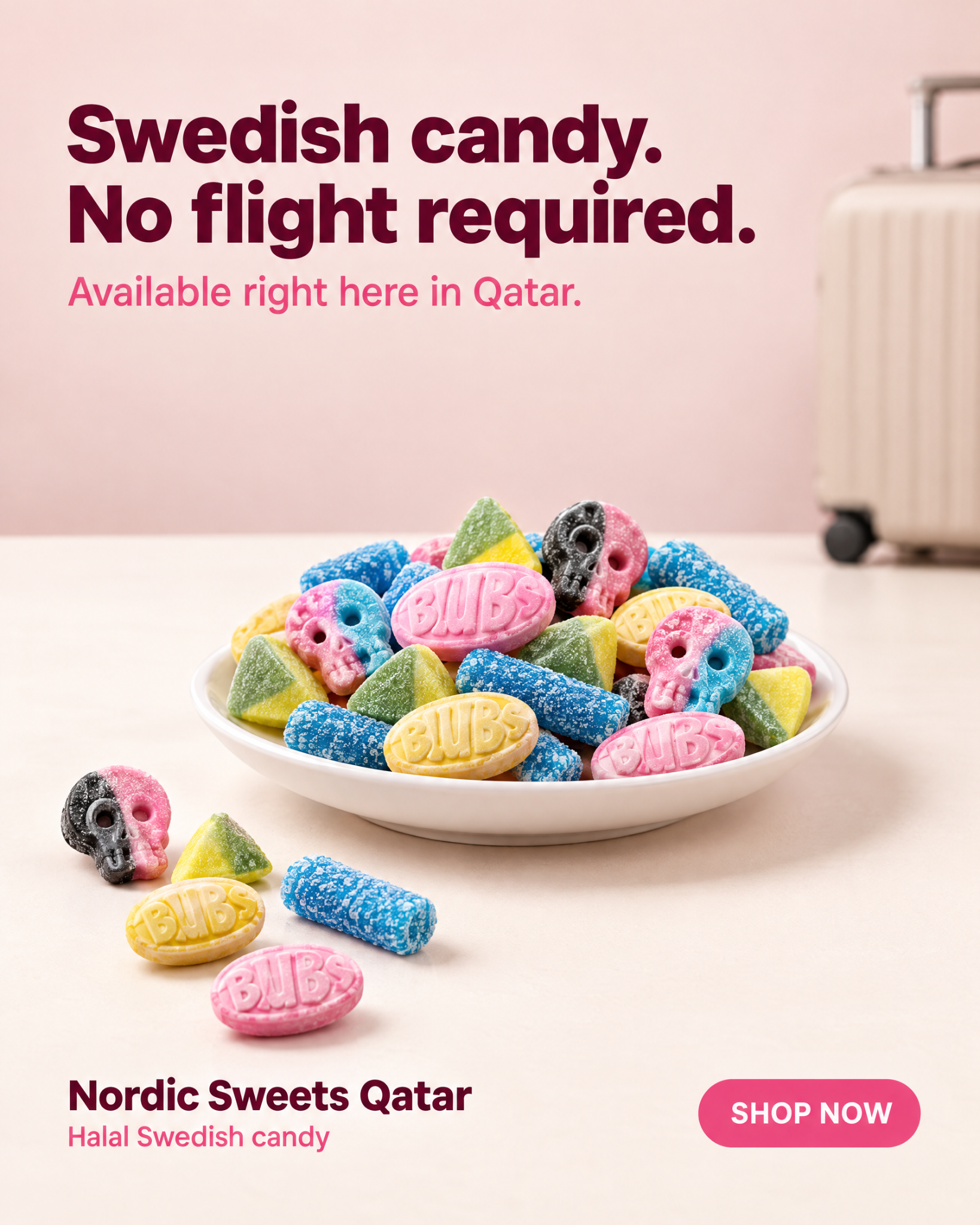 Nordic Sweets Facebook ad: Nordic Sweets Qatar, Swedish Candy in Doha