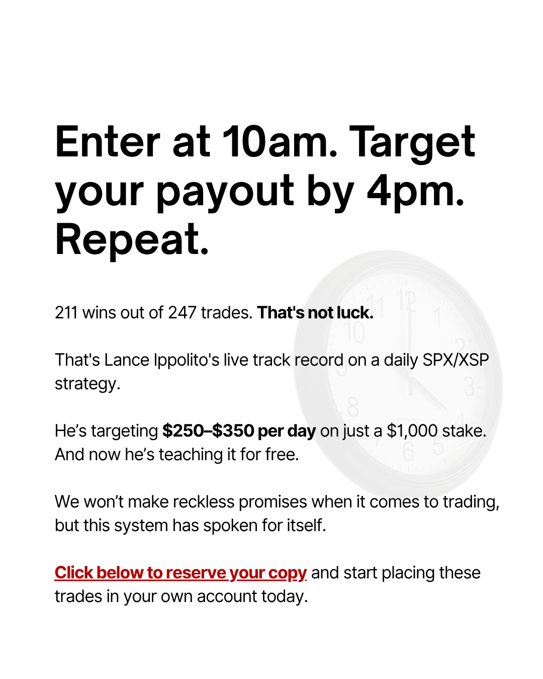 Elite Money Trader Facebook ad