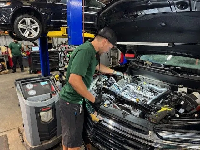 Green Meadows Automotive Facebook ad: Don’t Pay Dealer Prices for Service!