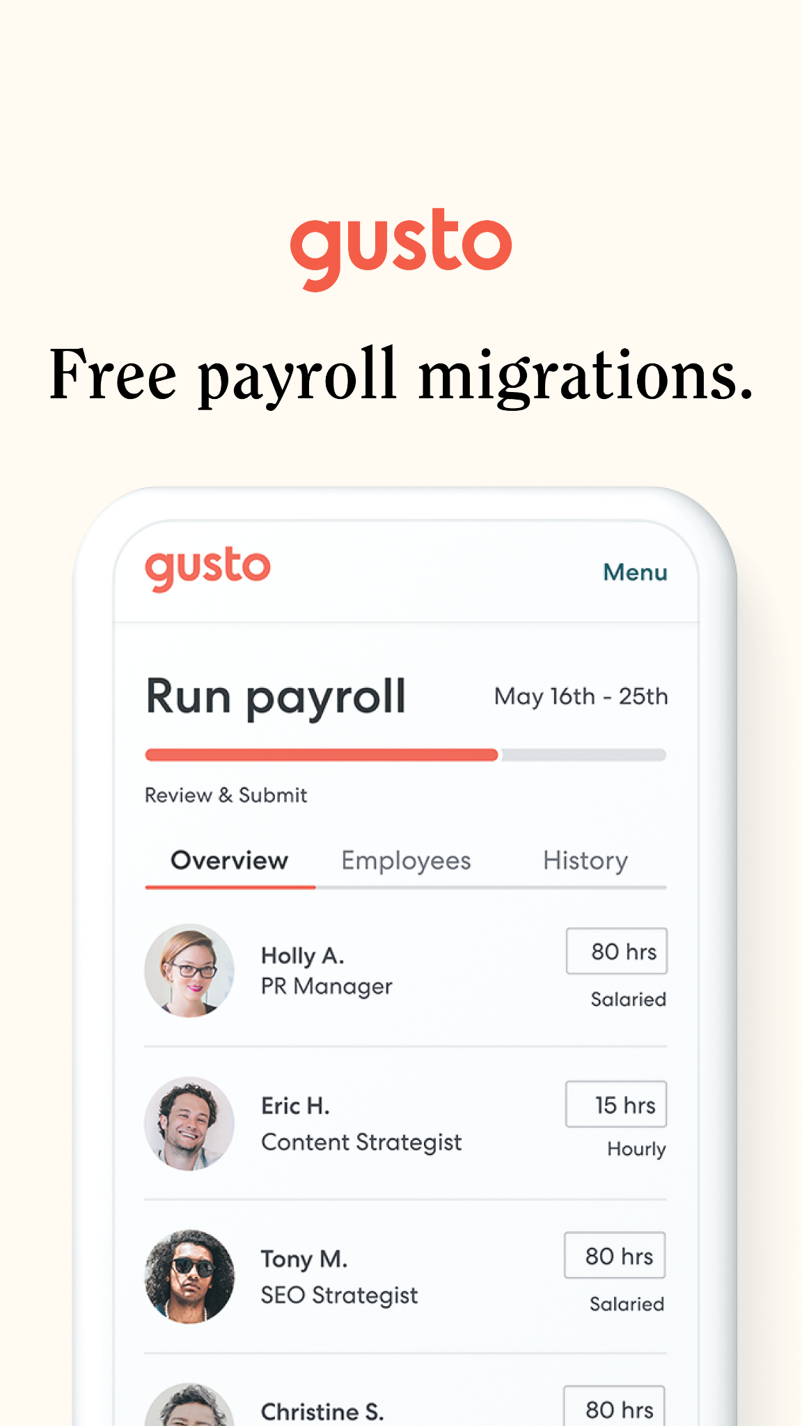 Gusto Facebook ad