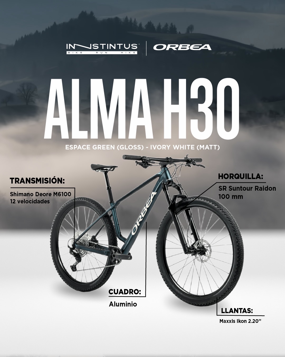 Innstintus Bikes Facebook ad: ORBEA ALMA H30