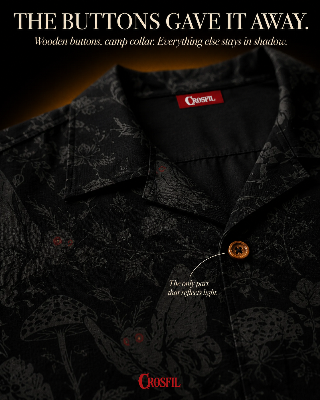 Crosfil Dark Aesthetic Facebook ad: Hidden Mothman Hawaiian