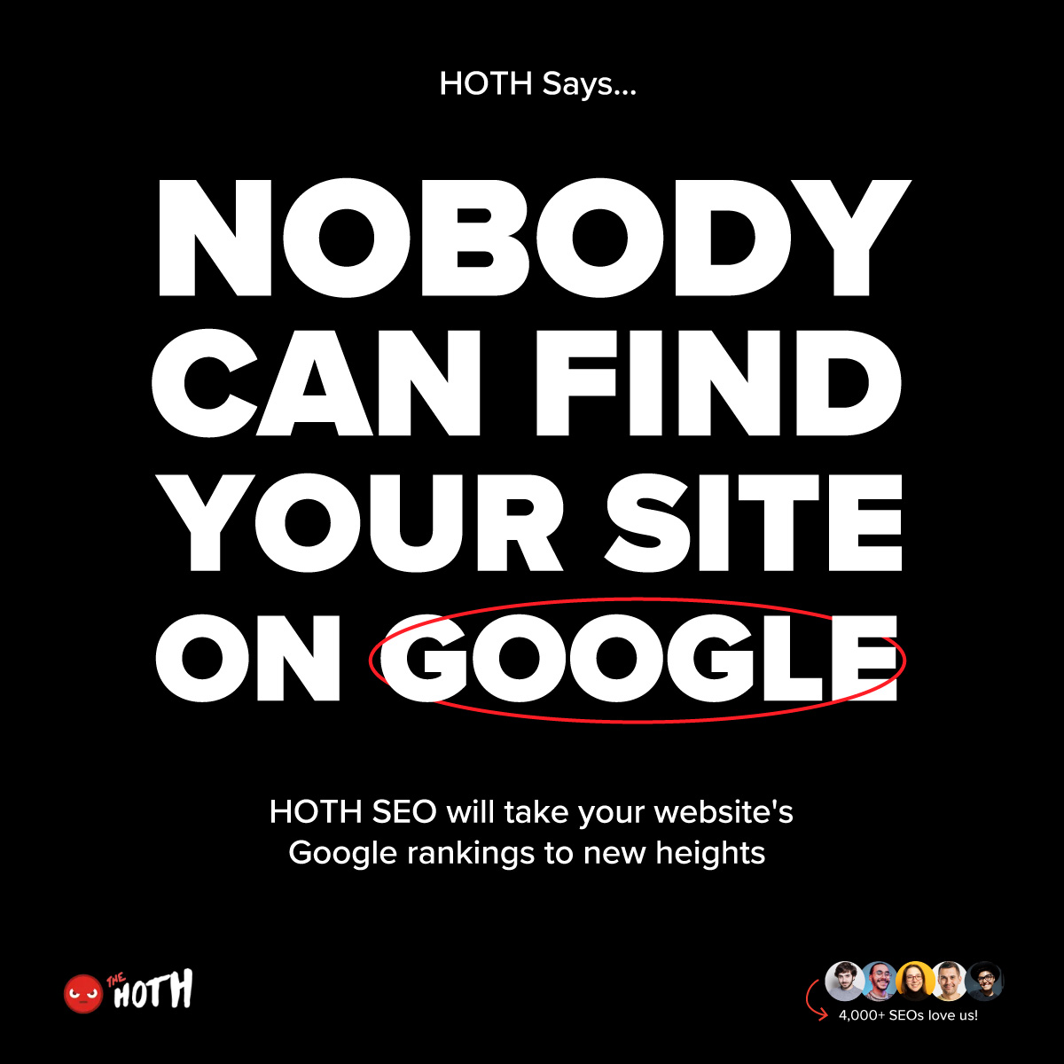 The HOTH Facebook ad