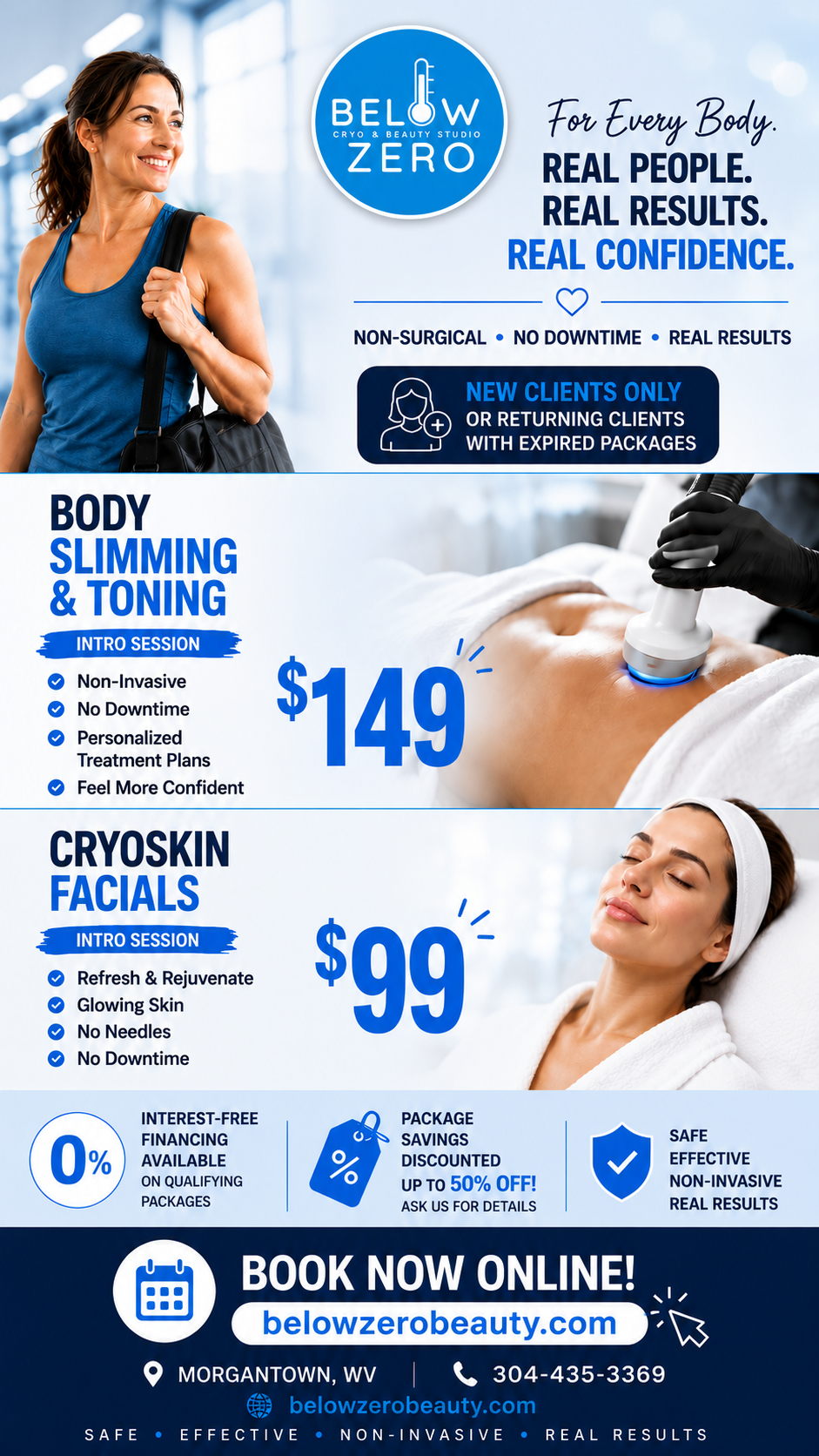Below Zero Beauty Facebook ad from Jun 22, 2026