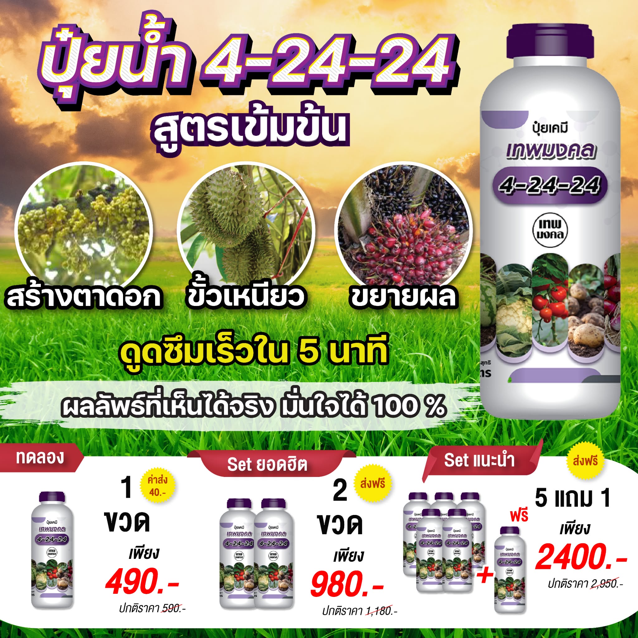น้องปุ๋ยน้ำ ตราเทพมงคล Facebook ad