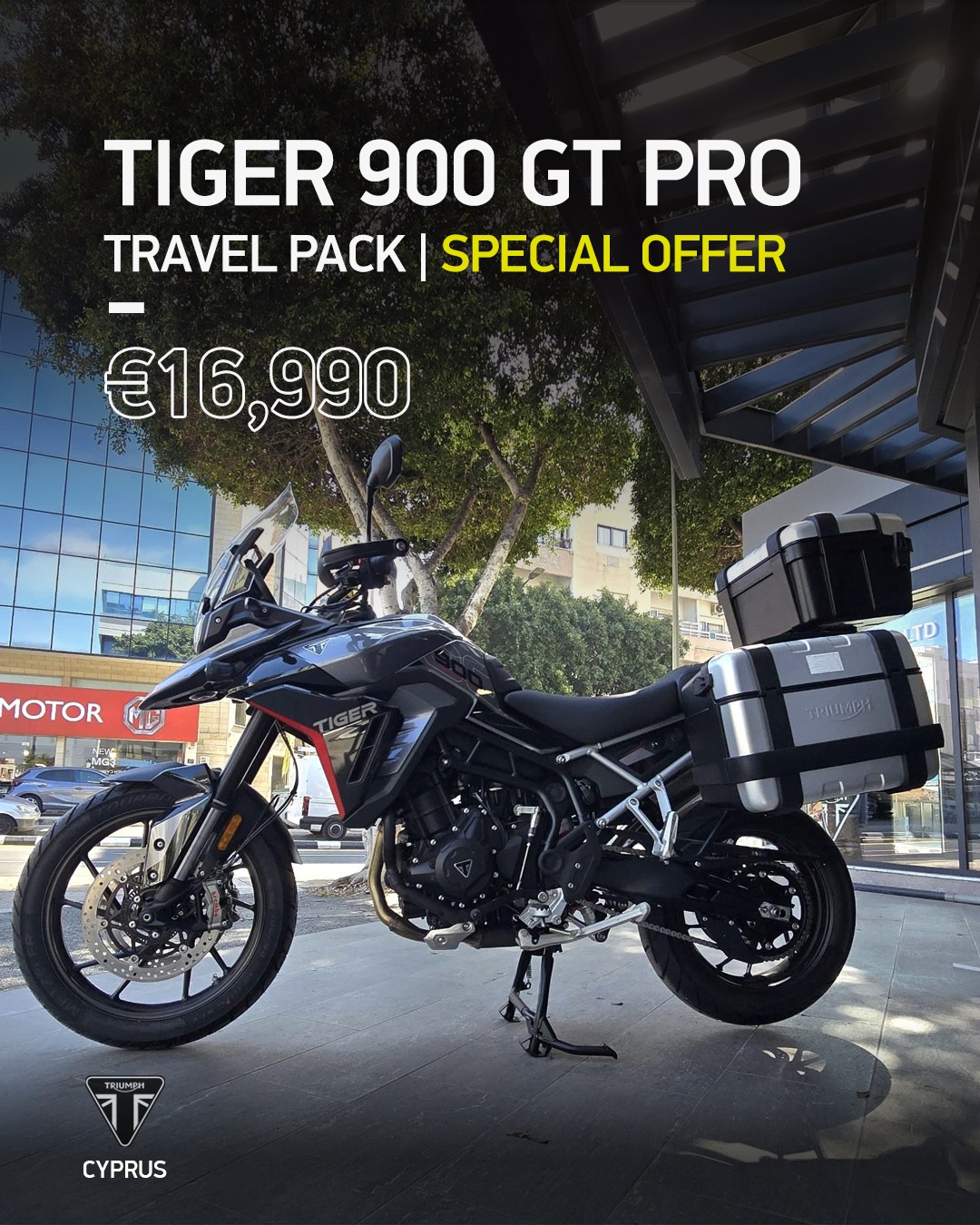 Triumph Motorcycles Cyprus Facebook ad: Special Offer alert | TIGER 900 GT PRO…
