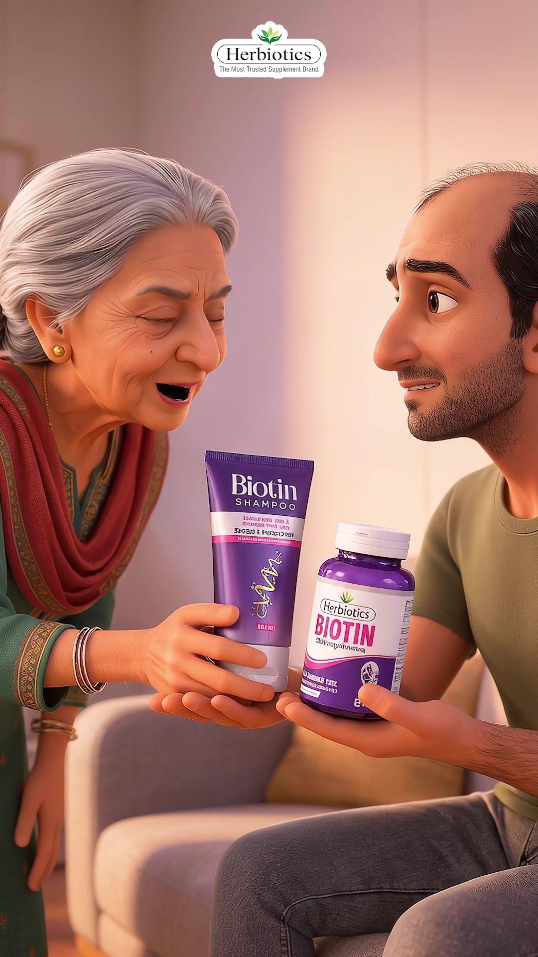 Herbiotics Facebook ad: Free Shampoo Offer