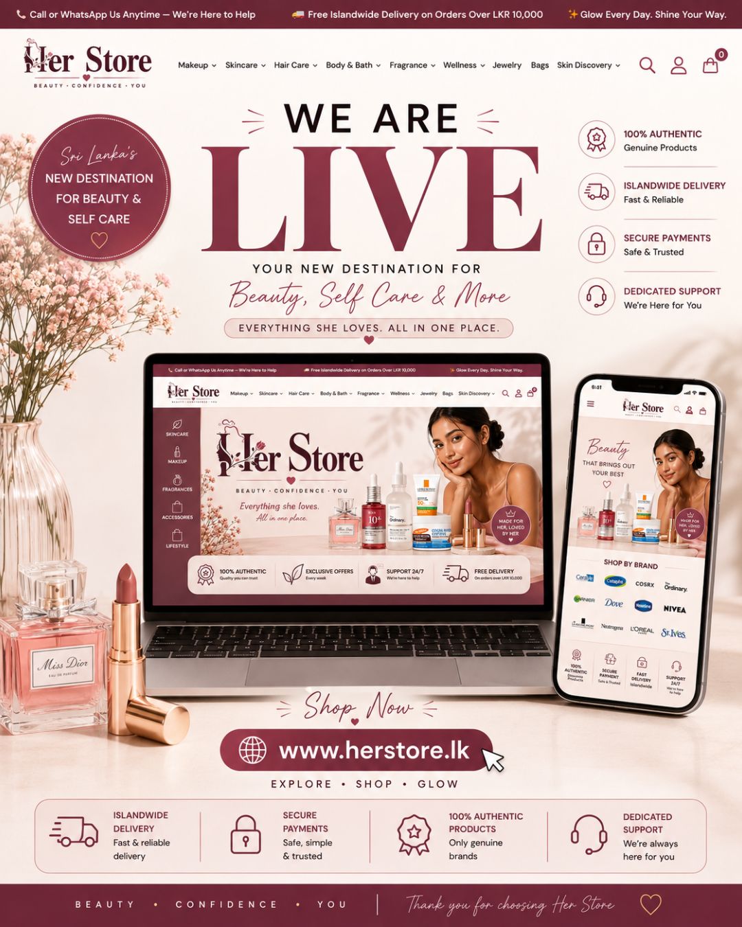 HerStore.lk Facebook ad