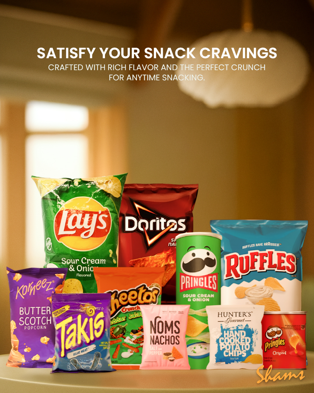 Shams Facebook ad: From indulgent chocolates and crunchy snacks to pure…