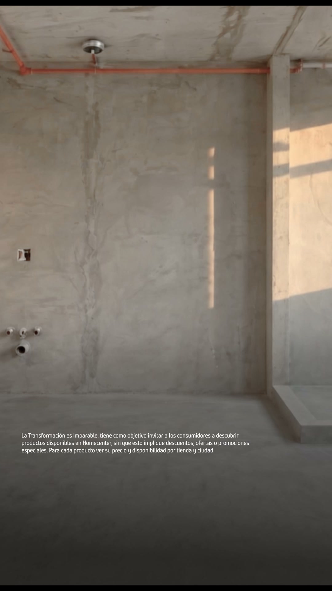 Homecenter Facebook ad: Transforma tus espacios
