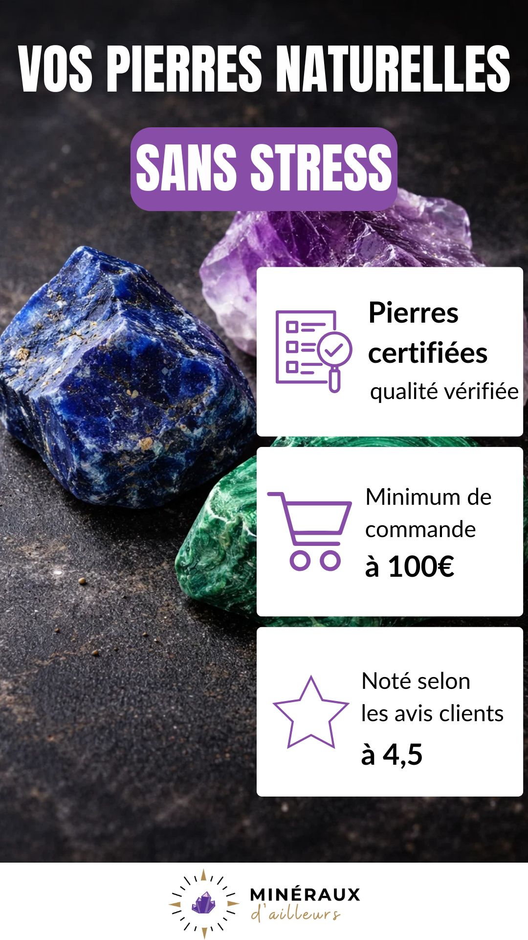 Minéraux d'ailleurs Facebook ad