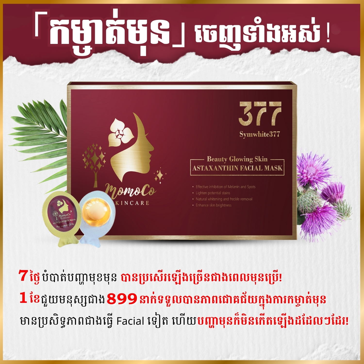 Momoco Skincare Cambodia Facebook ad