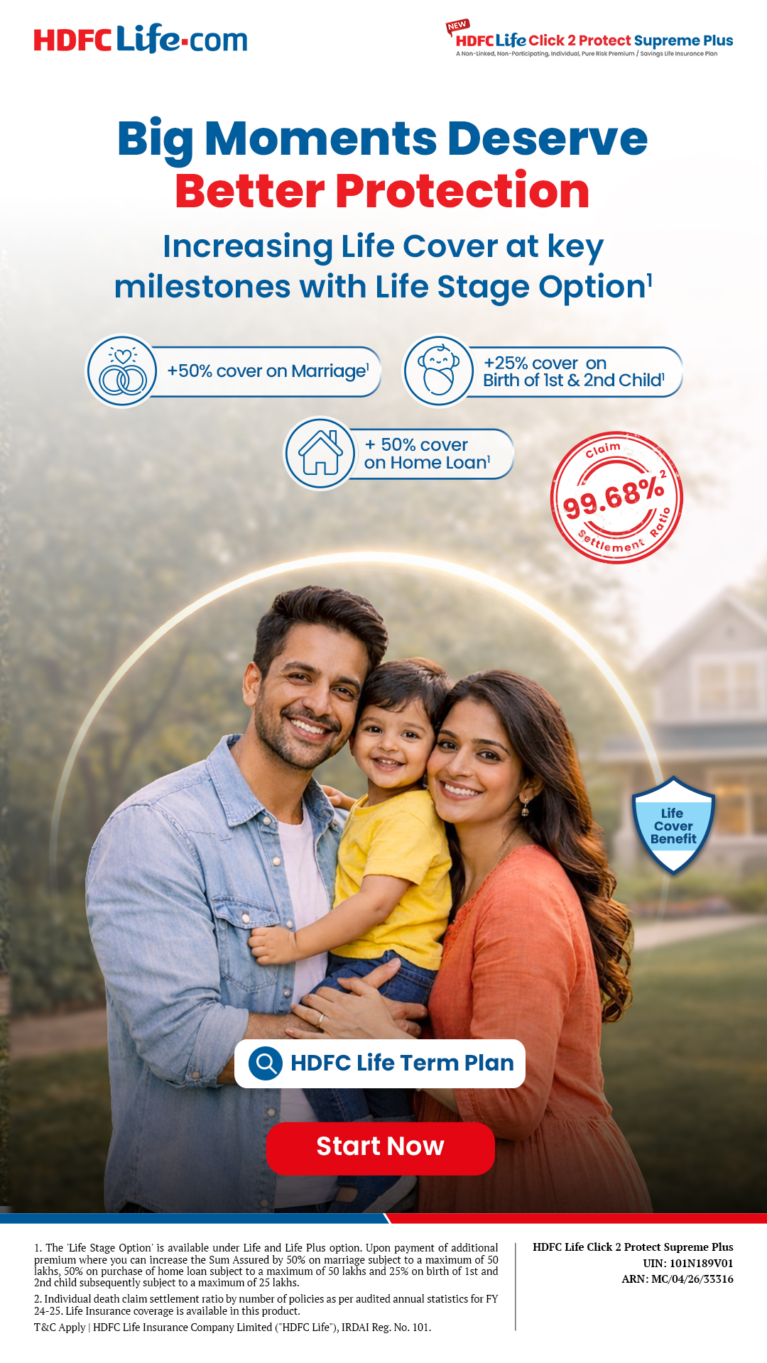 HDFC Life Facebook ad