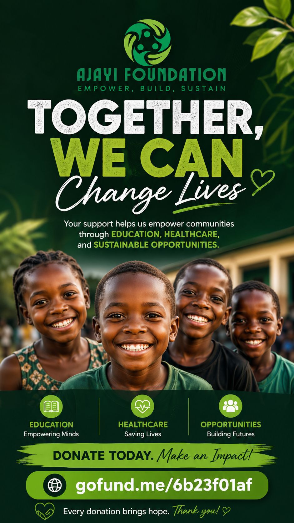 Ambassador Sean Oluwaseun Ajayi Facebook ad: Transforming lives through education!