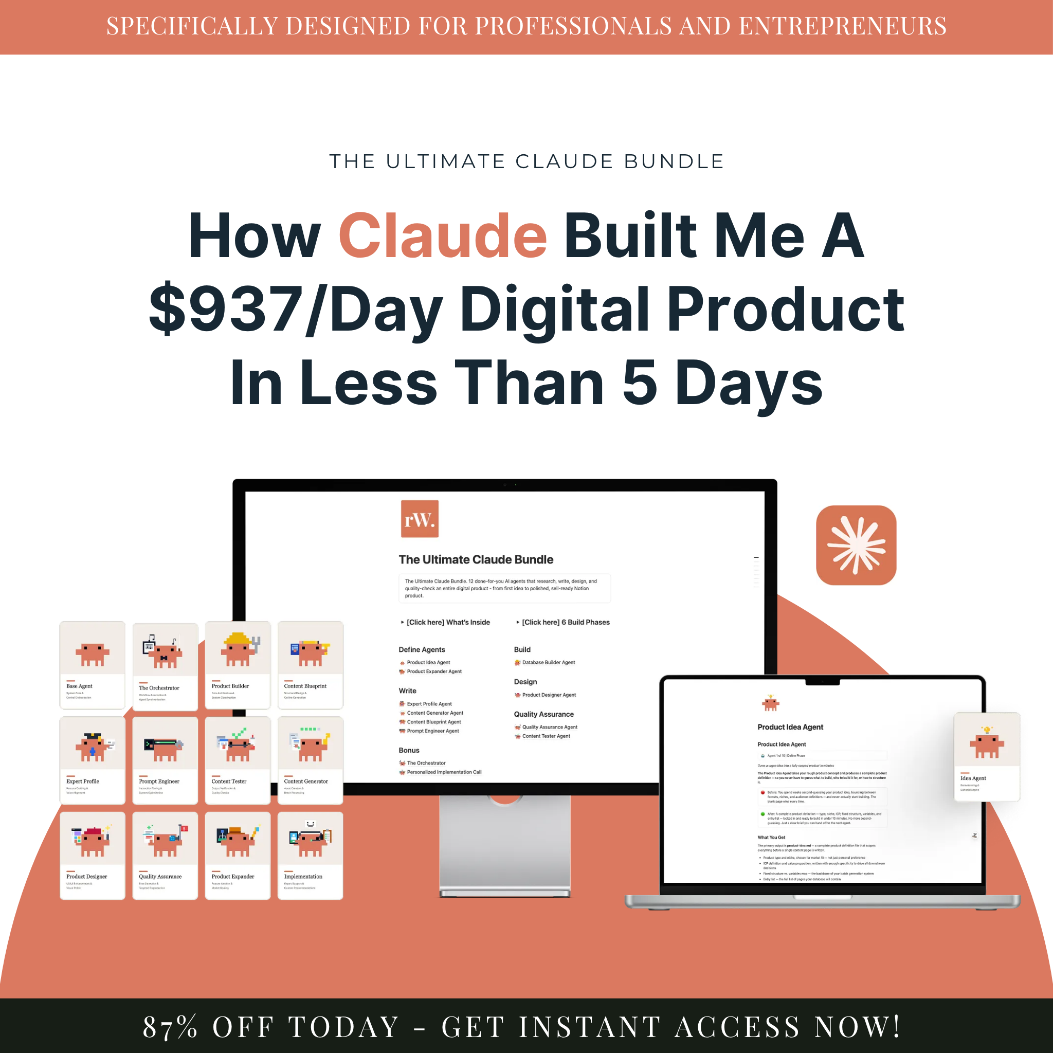Alex Soltan Facebook ad: 10+ Claude Skills & Agents
