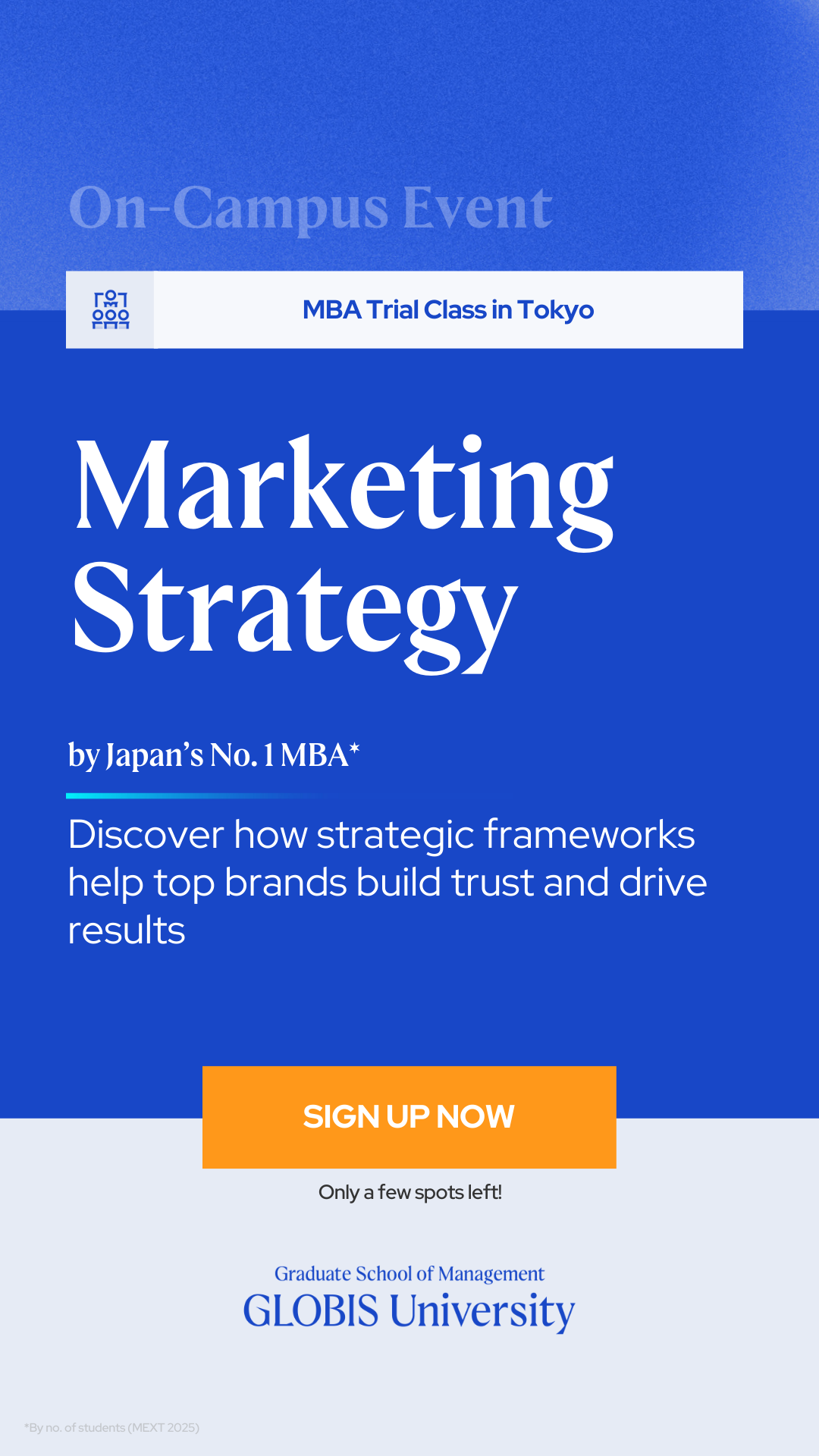 GLOBIS University - Graduate School of Management Facebook ad