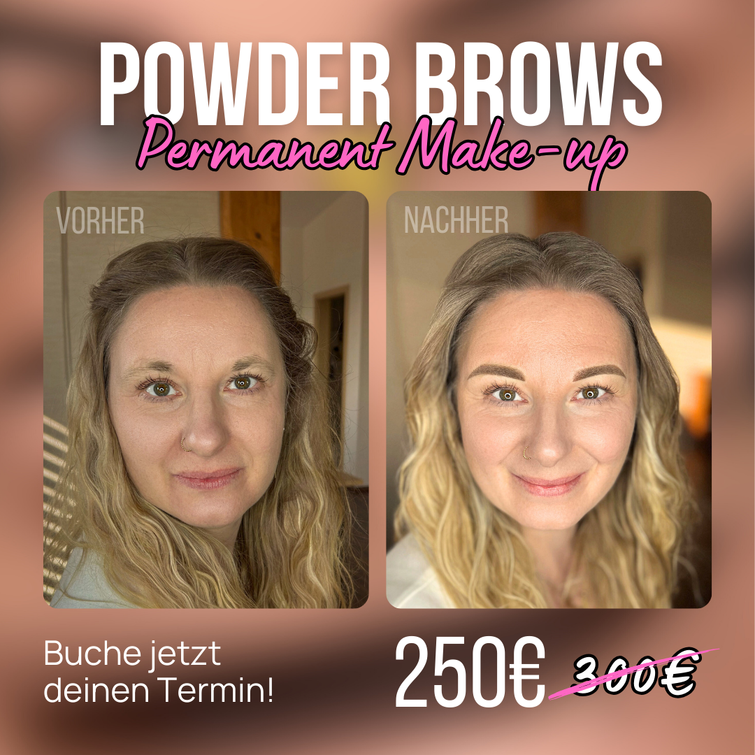 Permanent Makeup Koblenz Facebook ad: NUR IN BENDORF: POWDERBROWS