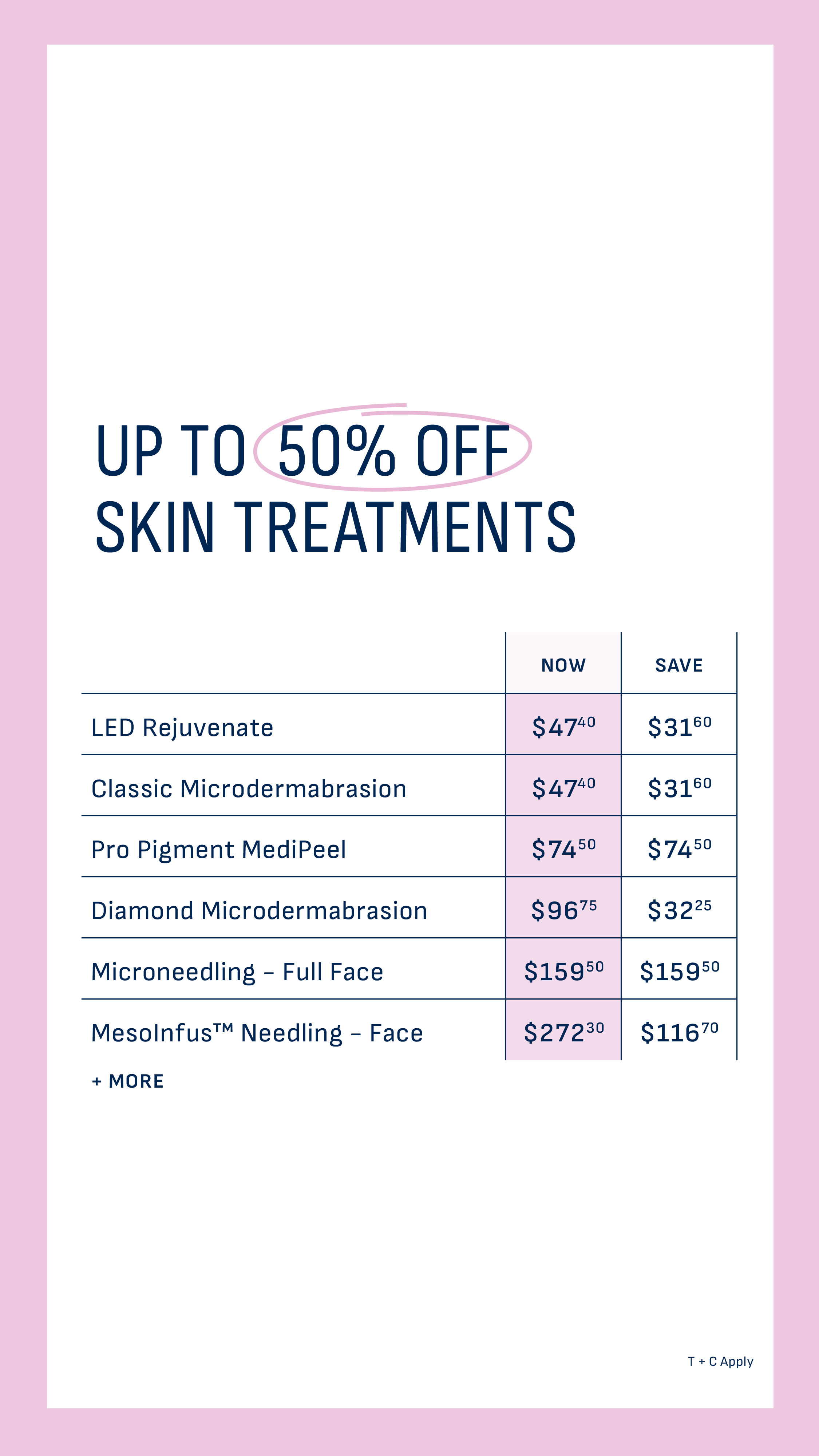 Australian Skin Clinics Facebook ad
