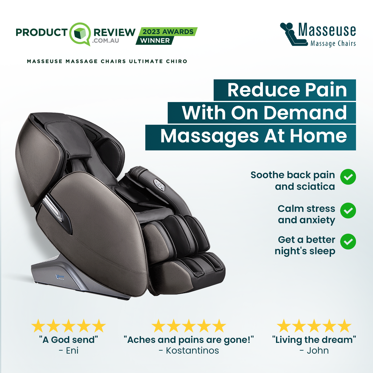 Masseuse Massage Chairs Facebook ad