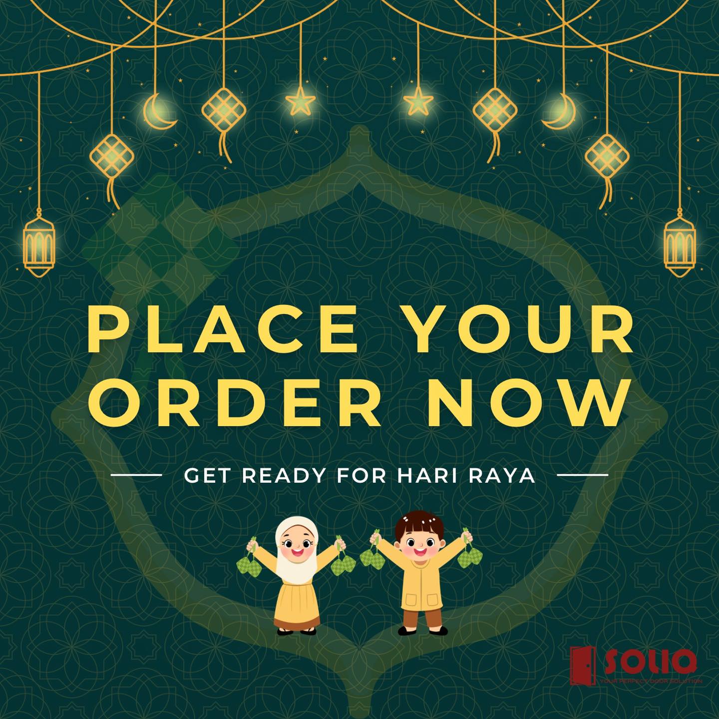 SOLIQ - Aluminium Doors & Windows Facebook ad: Hari Raya is closer than you think