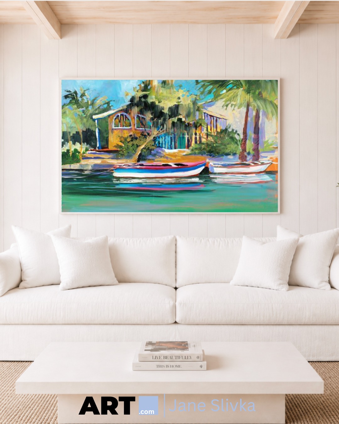 Art.com Facebook ad: Tropical Getaway. Explore Art.com’s curated collection of…