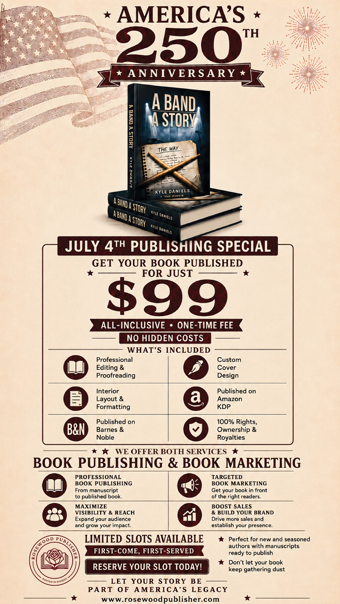Rosewood Publisher Facebook ad: Celebrate With Us