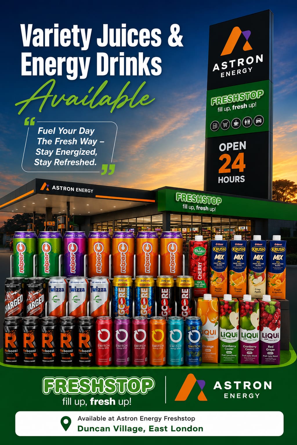 Astron Energy Duncan Village Facebook ad