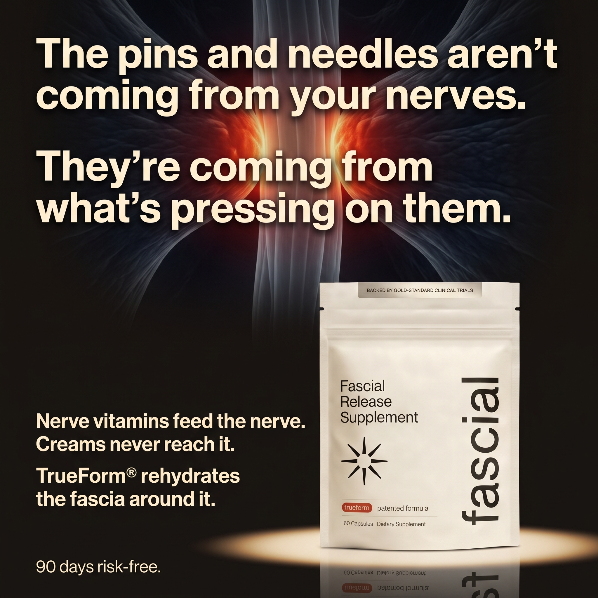 Journal of Health & Science Facebook ad: The First Fascia Supplement. Ever.
