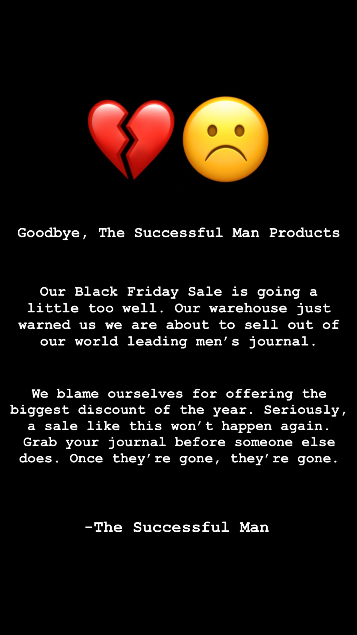 The Successful Man Facebook ad