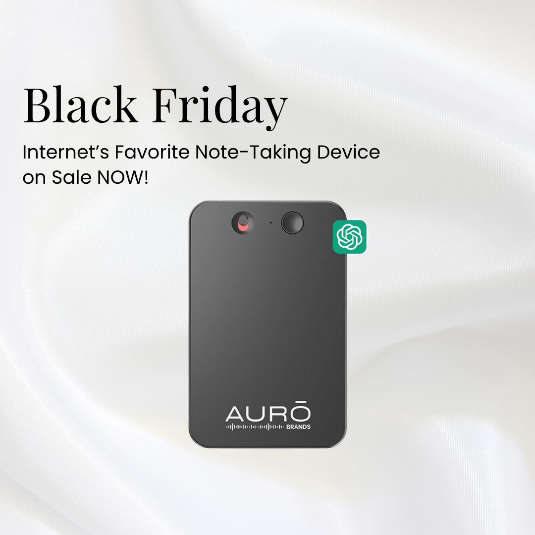 Auro Facebook ad: Talk Less, Capture More.