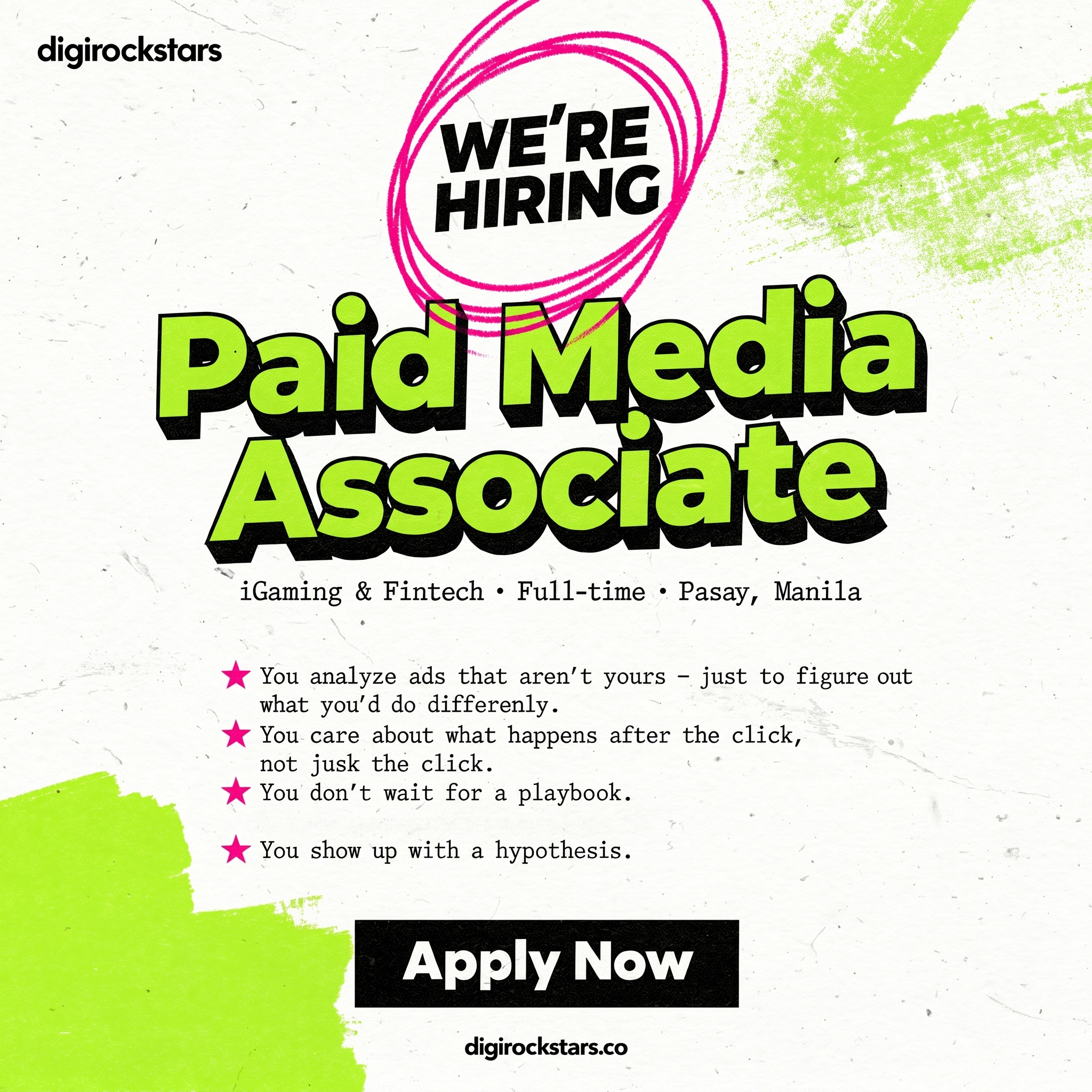 Digirockstars Digital Marketing Agency Facebook ad: Paid Media Associate - Digirockstars