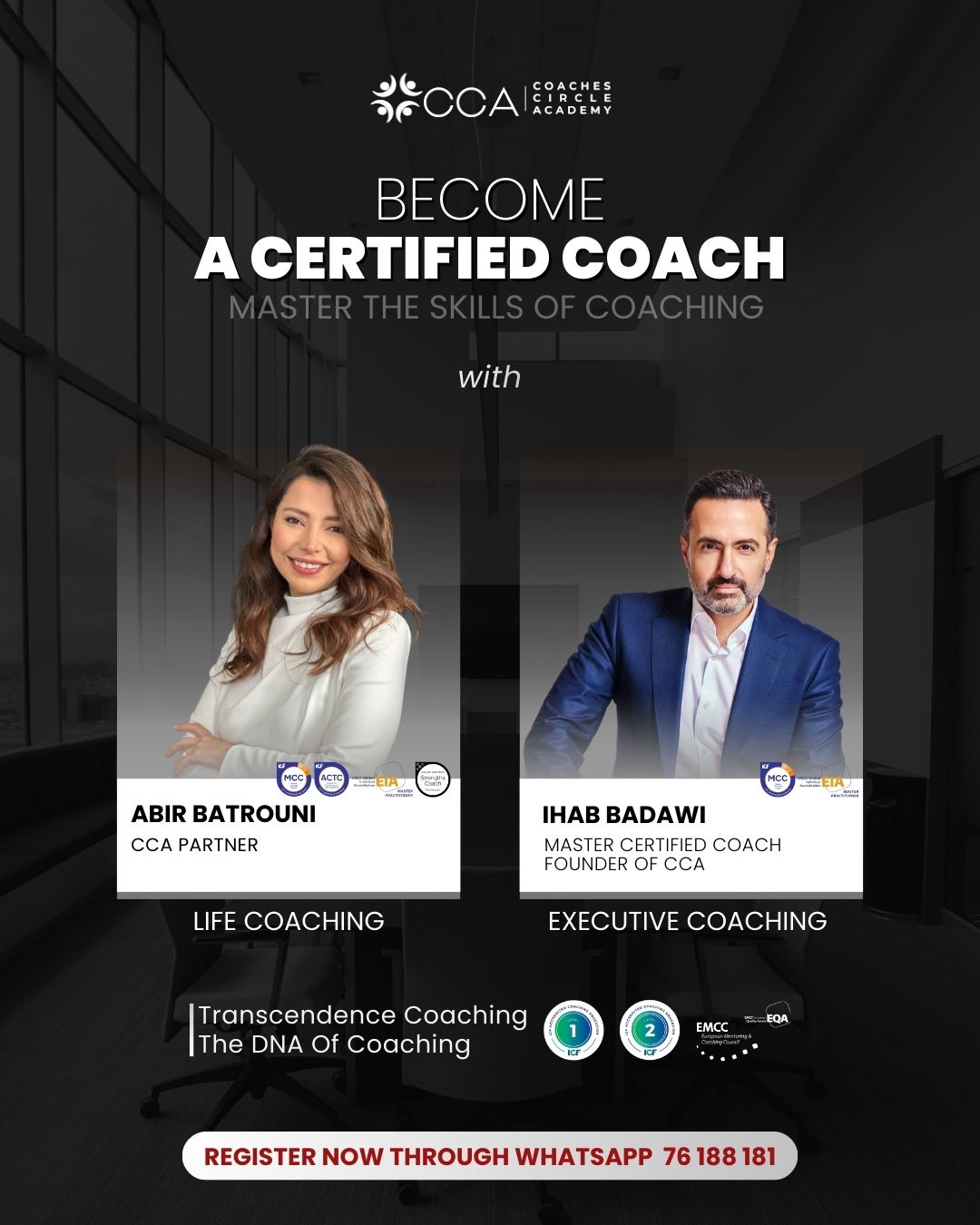 Coaches Circle Academy Facebook ad: Coaching is now a core leadership skill, and…