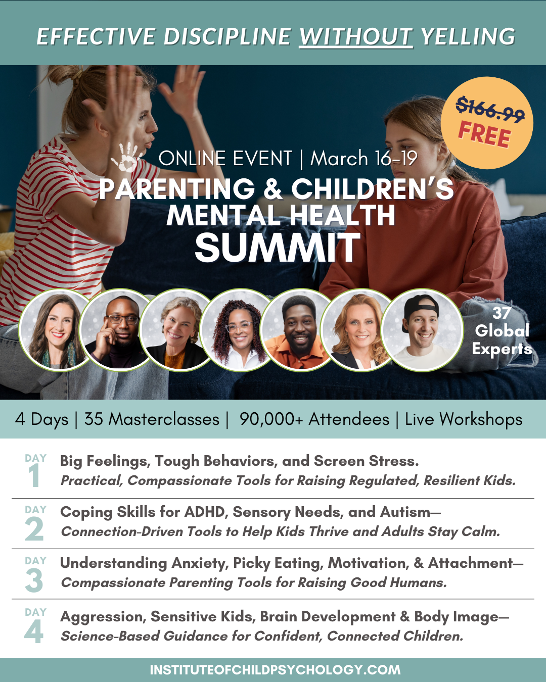Institute of Child Psychology Facebook ad