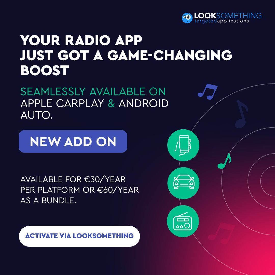 Looksomething Facebook ad: Radio Apps & Websites | Looksomething.com