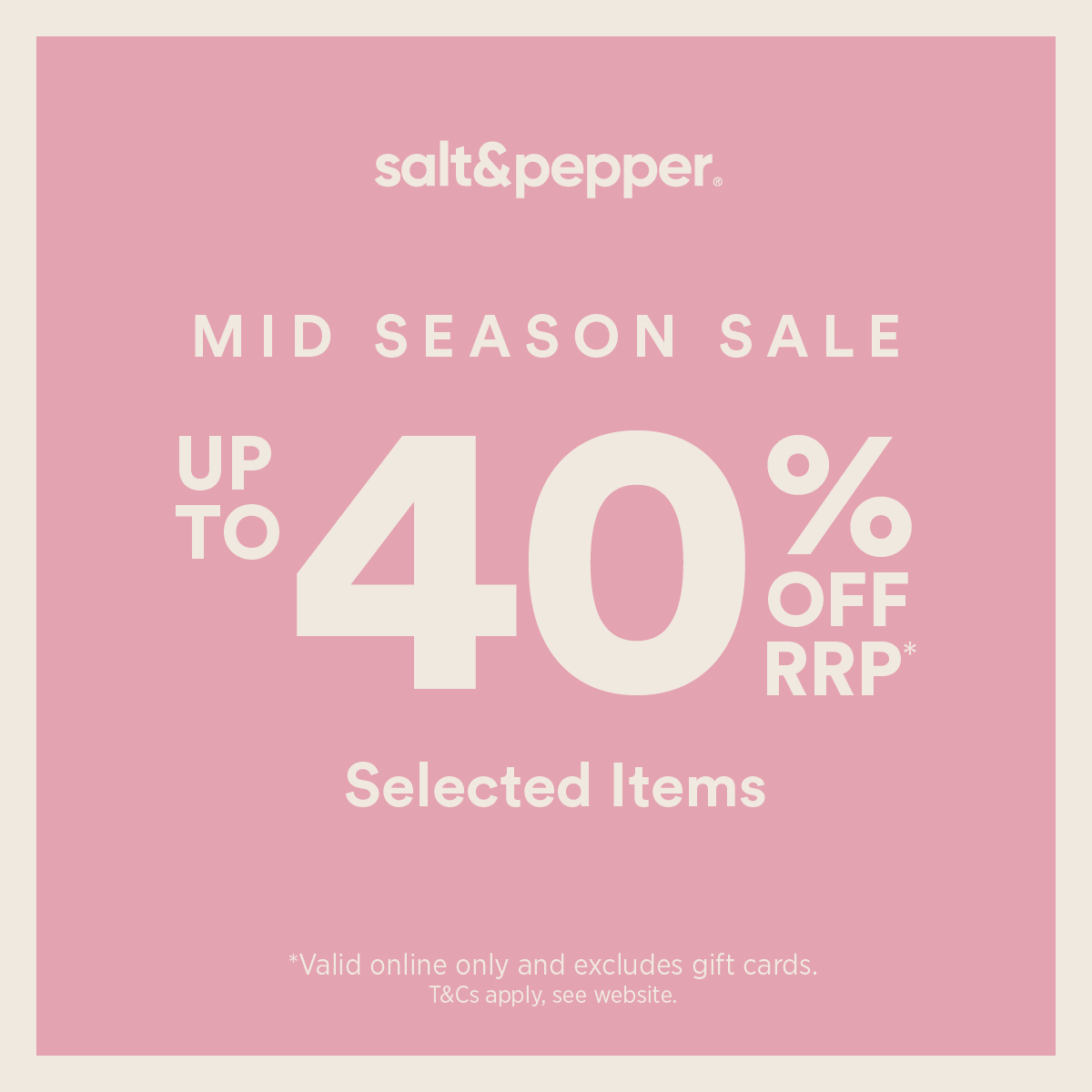 salt&pepper Facebook ad
